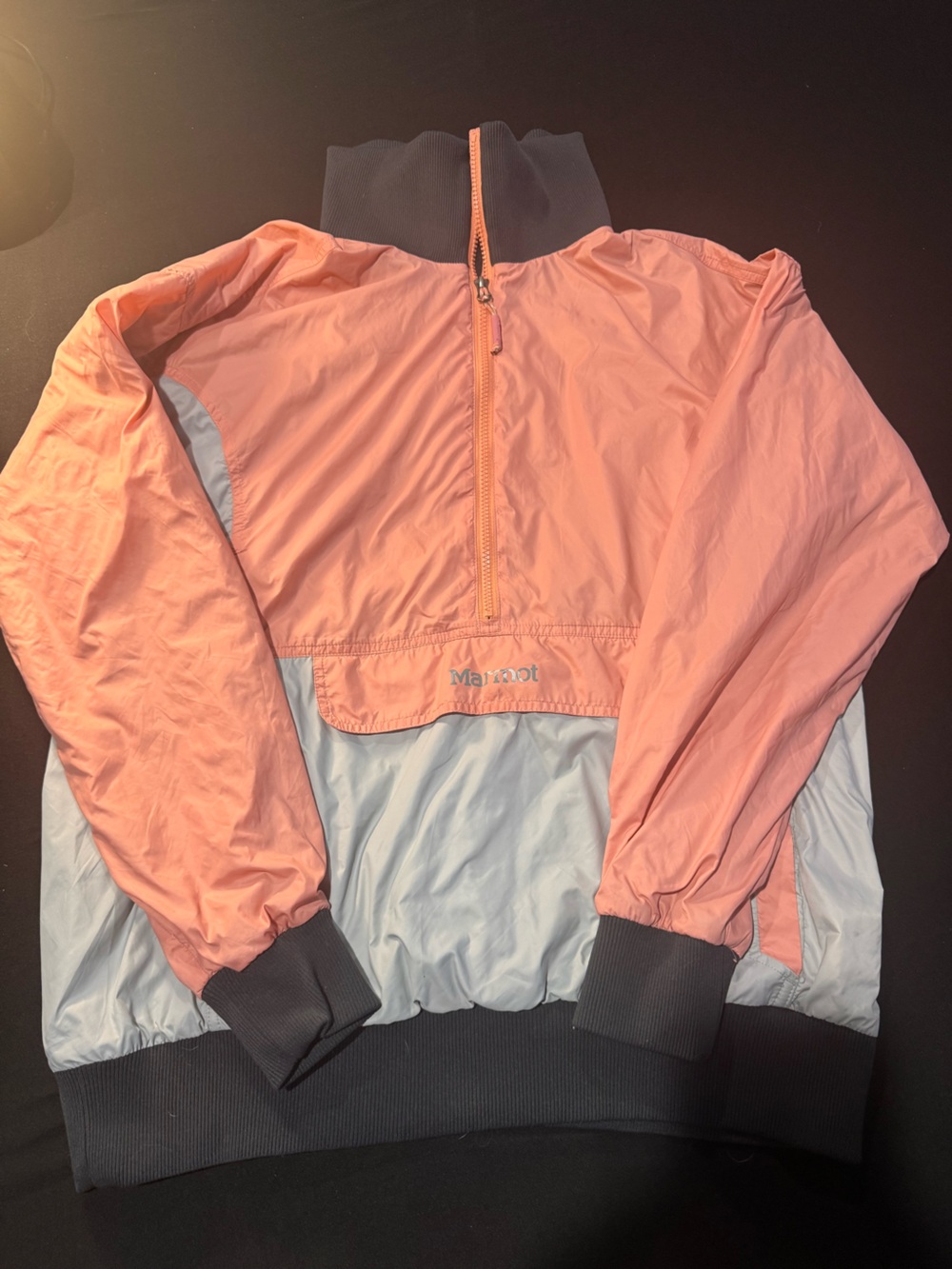 Marmot Lynx DriClime Anorak Jacket Women’s M Pink Gray Colorblock 36090
